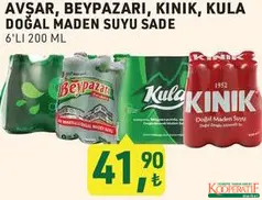 SADE MADEN SUYU 6X200 ML fiyat ve kampanya bilgisi